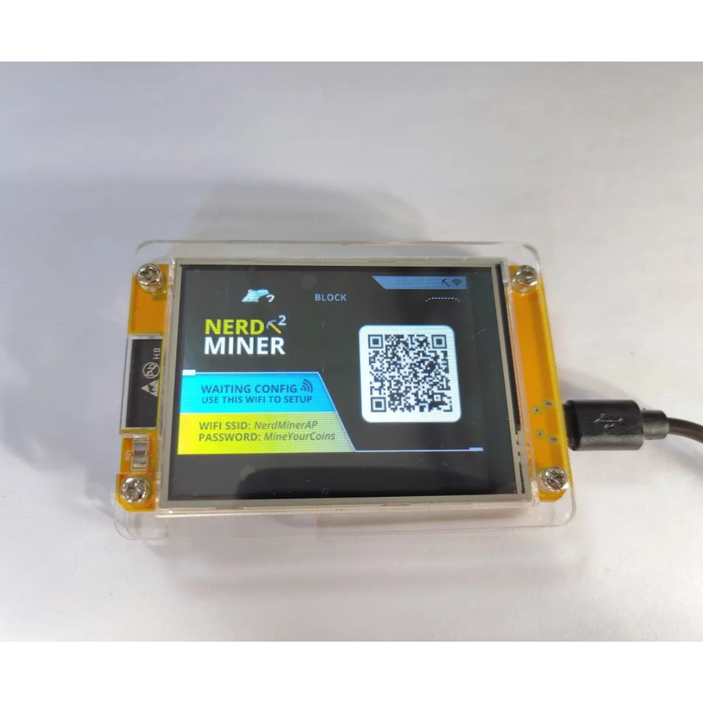 Unleash Your Crypto Potential with the Nerdminer V2 - 49 K/S Hashrate, Smart Display Bitcoin Miner