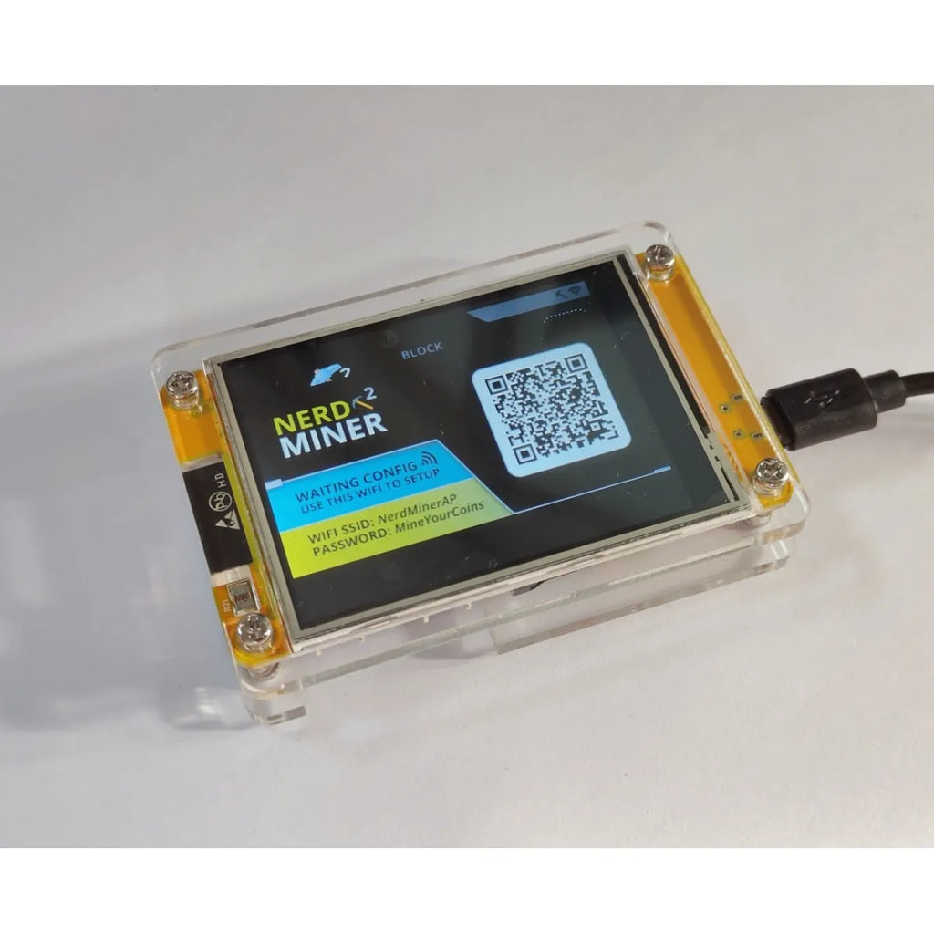 Unleash Your Crypto Potential with the Nerdminer V2 - 49 K/S Hashrate, Smart Display Bitcoin Miner