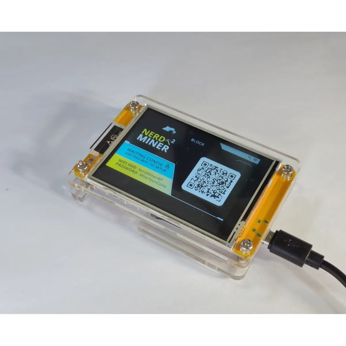 Unleash Your Crypto Potential with the Nerdminer V2 - 49 K/S Hashrate, Smart Display Bitcoin Miner